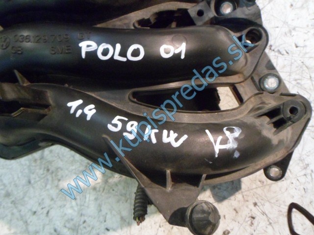 sacie potrubie na vw volkswagen polo 1,4i 16V, 036129709GT